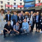The LATC Group in front of the AFM Headquarters, the Loews Hotel in Santa Monica.